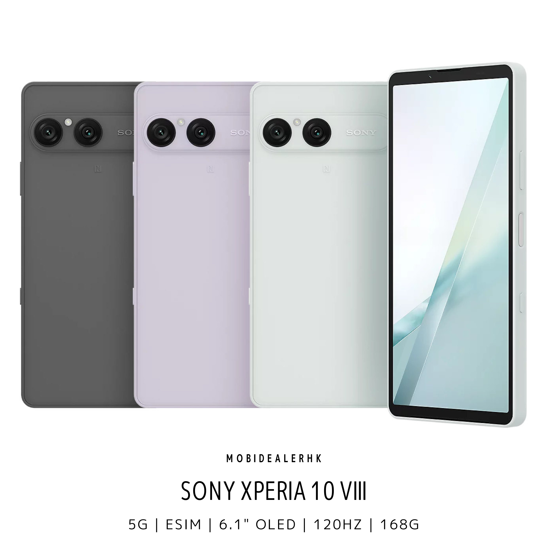 Sony Xperia 10 VIII | 索尼 Xperia 10 VIII | 5G | 智能手機 | 168g 極輕機身 | 6.1" OLED | 5000mAh | 3.5mm 耳機孔