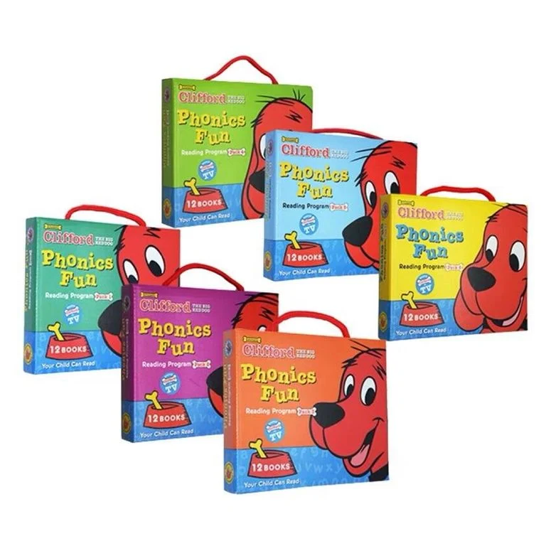 Clifford Phonics Fun Pack 1-6 The Big Red Dog 大紅狗克里弗系列 自然拼讀套書｜6 boxes 72 books｜點讀版