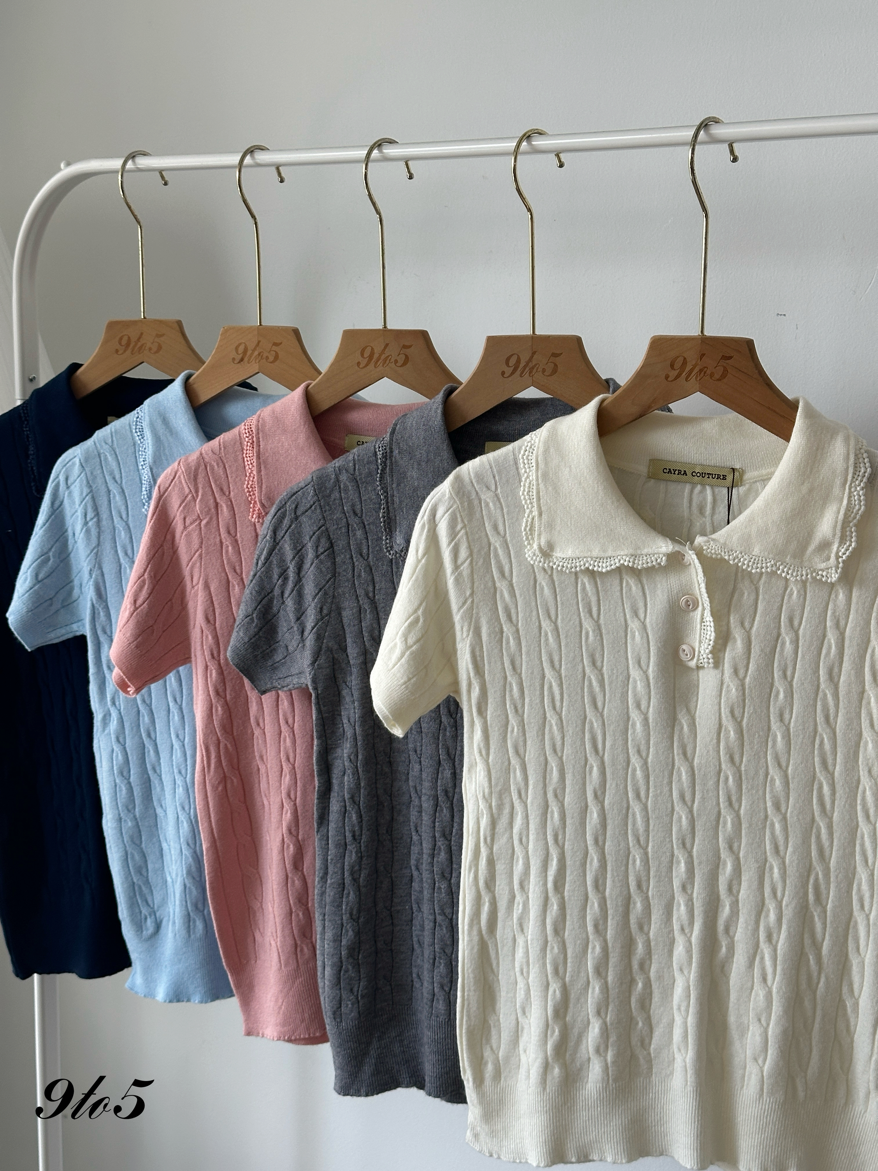 T4151 Knit Polo Tee - 5 Colors 