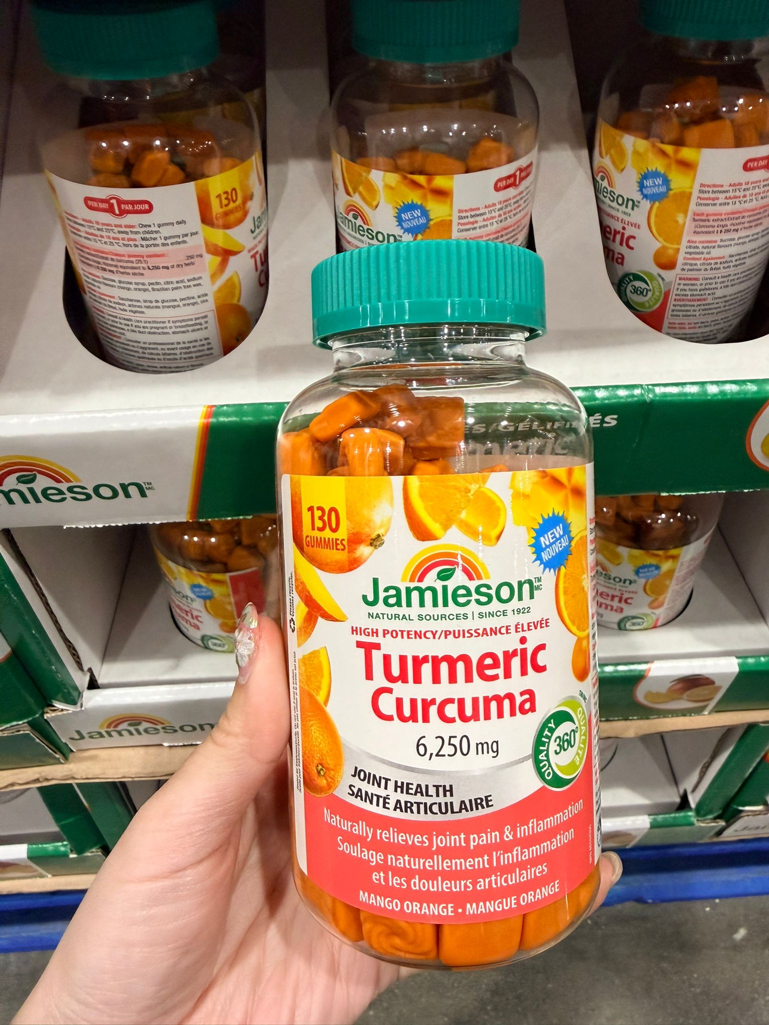 Jamieson 橙味薑黃軟糖 130粒