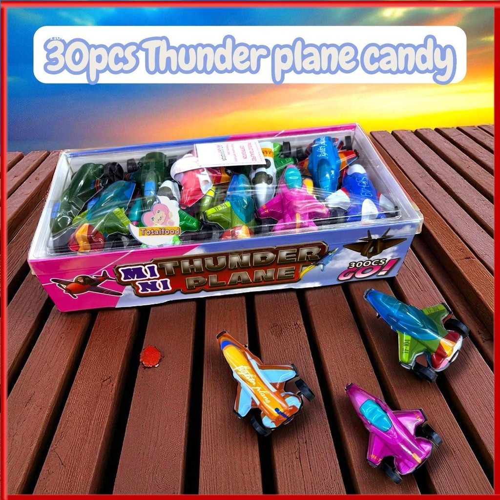 30pcs Leanseng Thunder Plane toys + candy  / aircraft design suitable for kids / party  (HALAL)