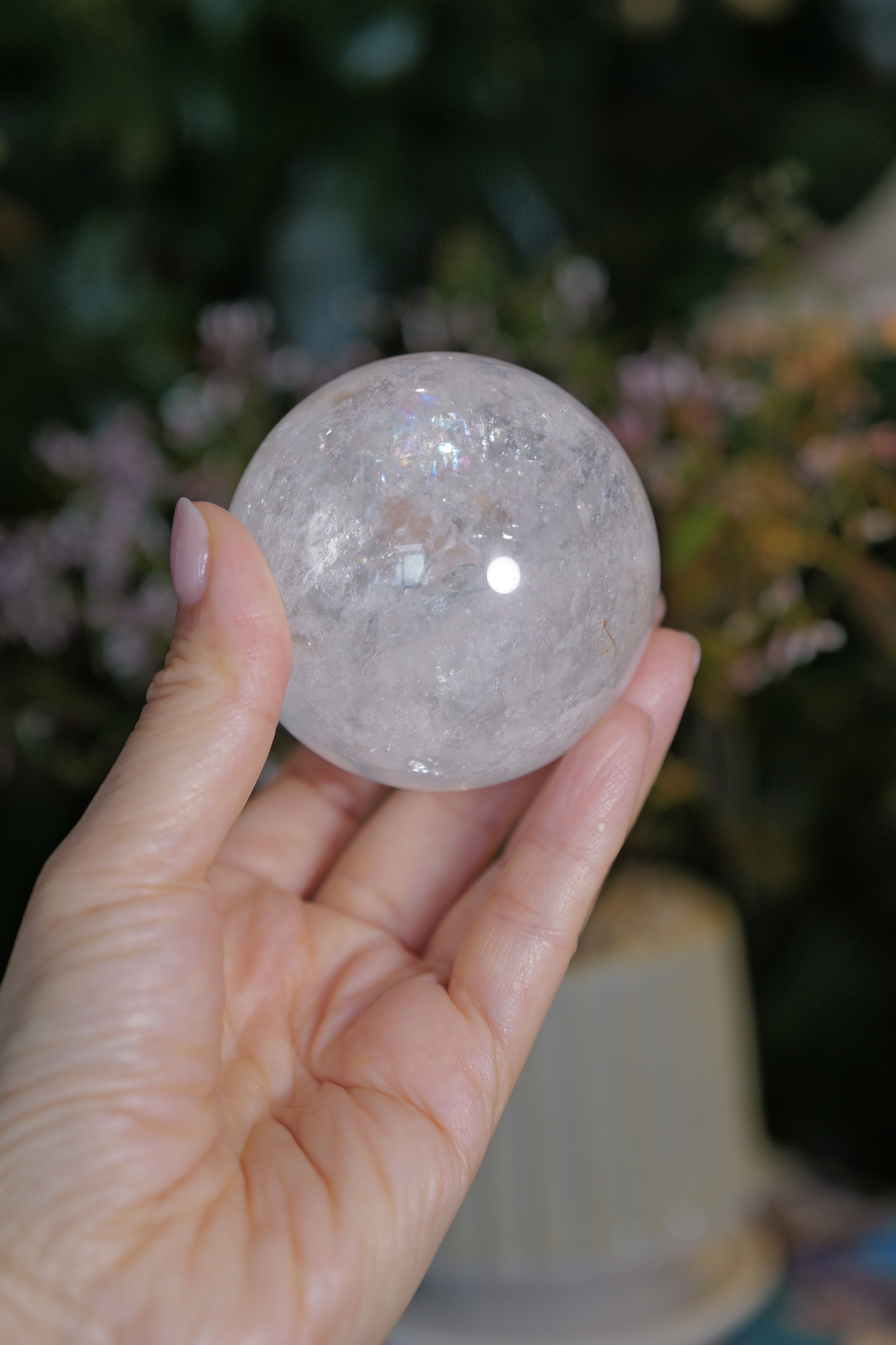 ༒6.5cm白水晶球༒ CQ.1160C2J-RA26*6JT