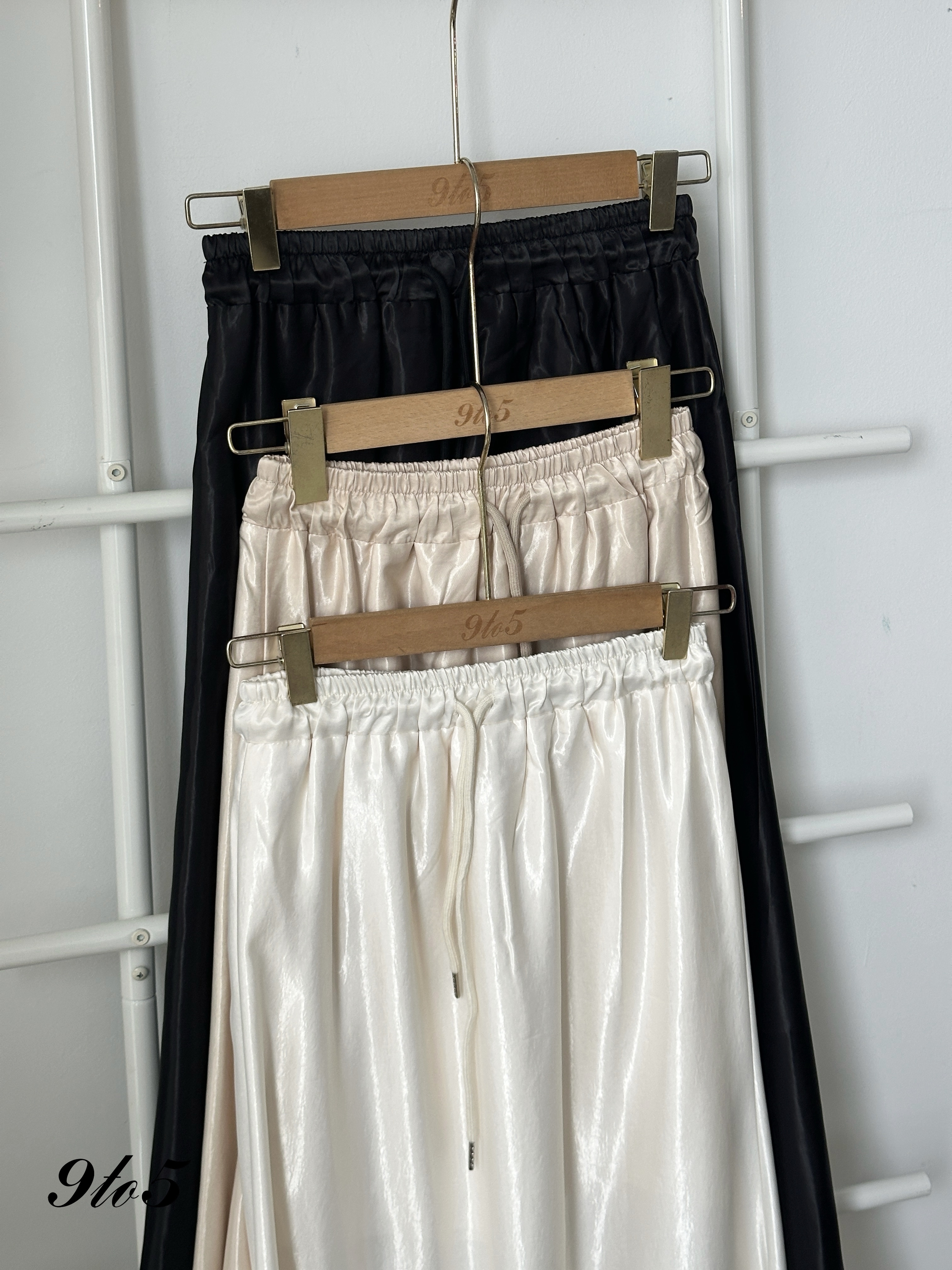 S1830 Long Satin Skirt - 3 Colors 