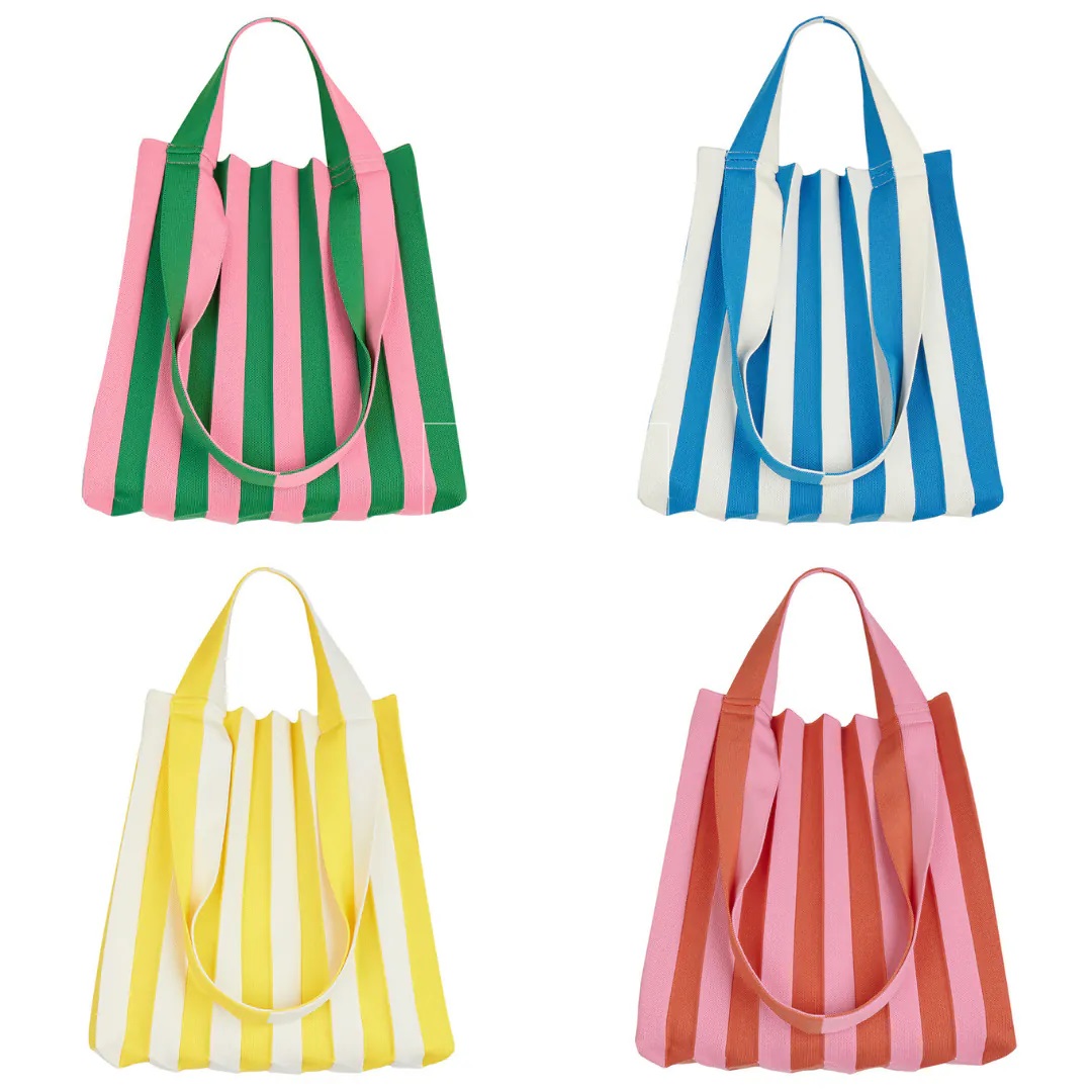 PLEATSMAMA Two-Way Shopper Bag Stripe (4色)