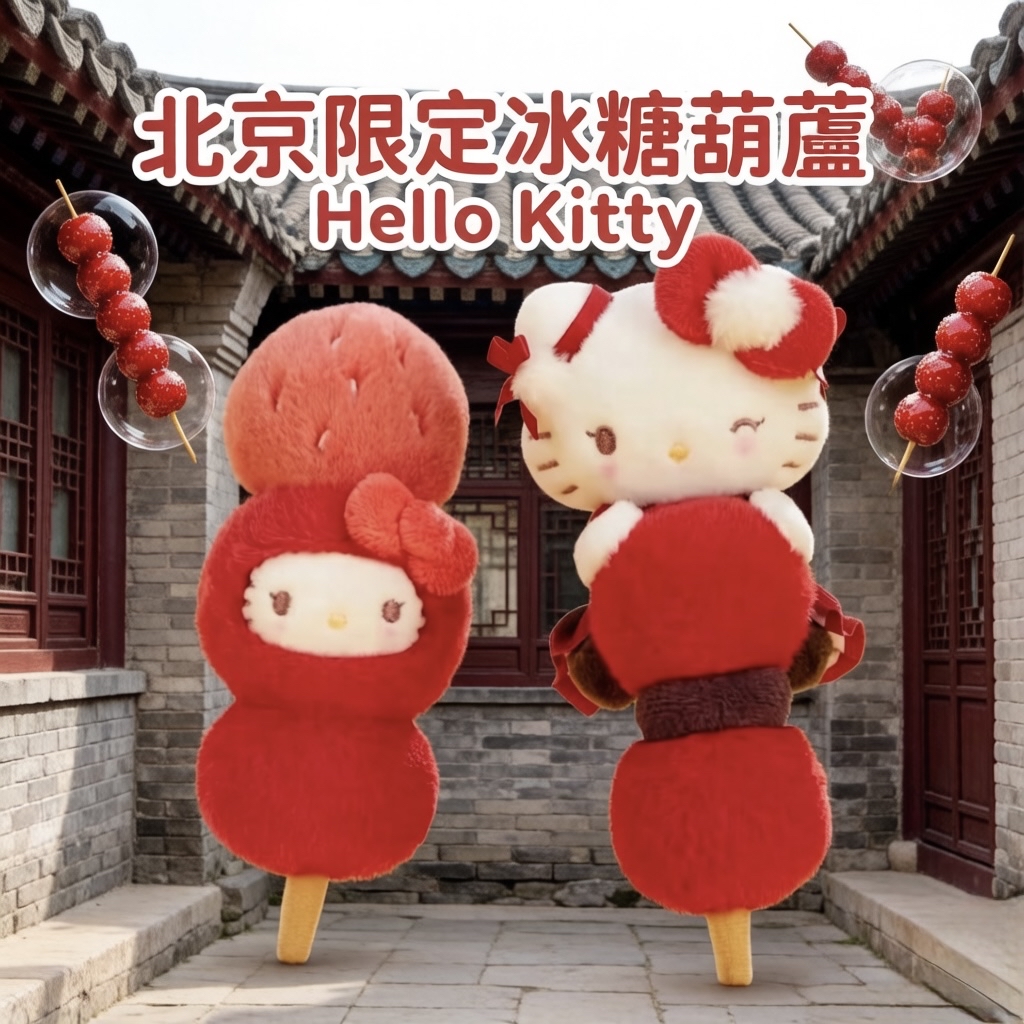 北京限定冰糖葫蘆Hello Kitty 非常罕有 實物勁靚 可掛袋