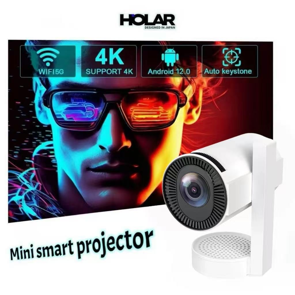 HOLAR JAPAN 智能安卓投影機 家用Wifi獨立音響家庭投影機 Android投影機 HS0247