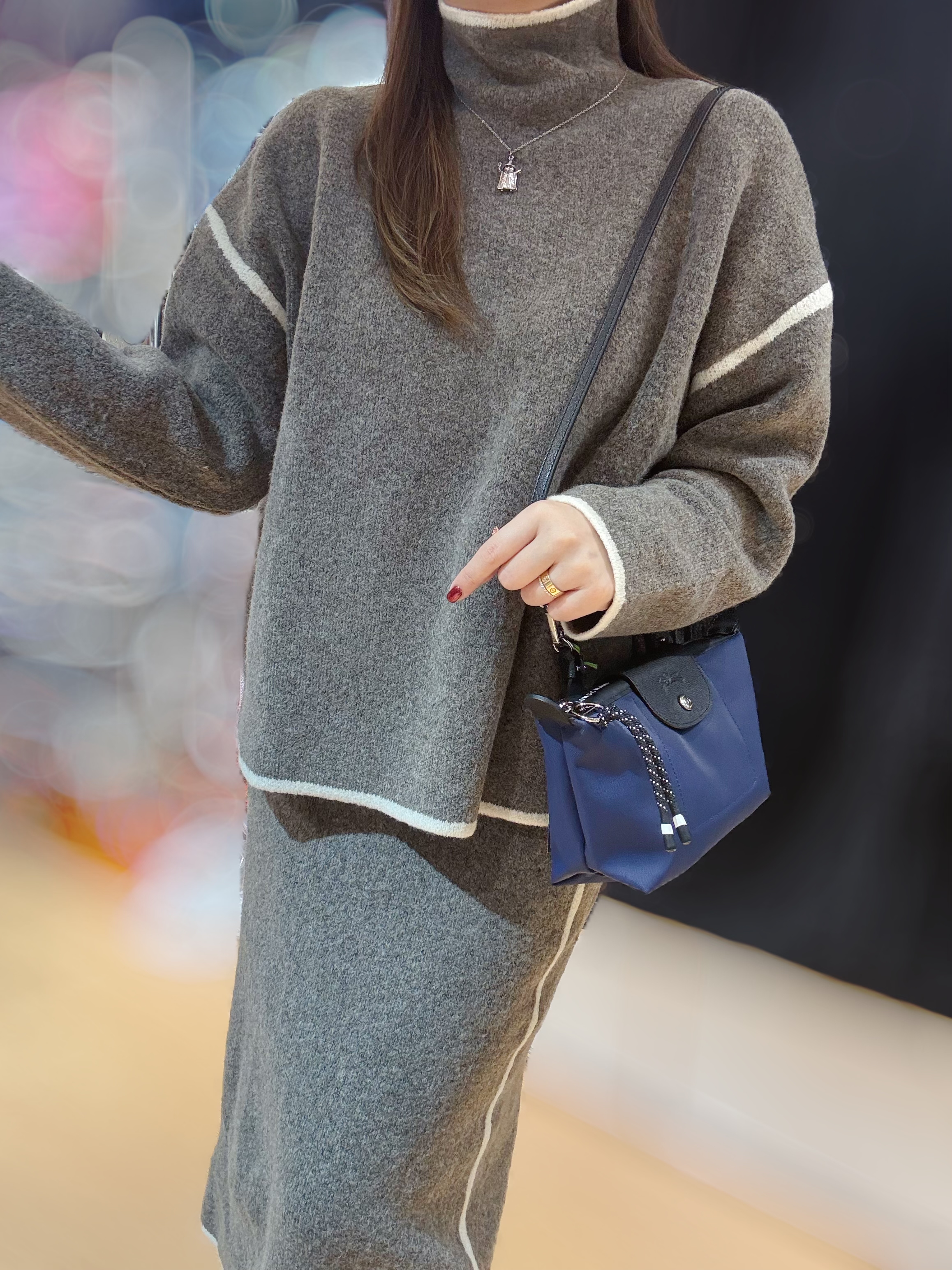 Longchamp energy pouch navy