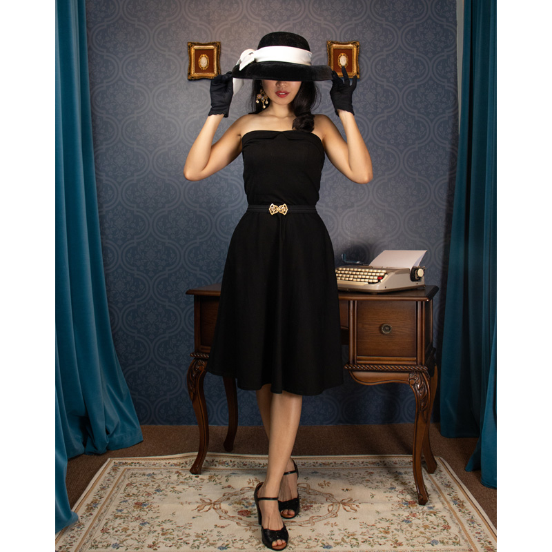 (Ready-Made) Romantic Classic Little Black Dress (FM134)