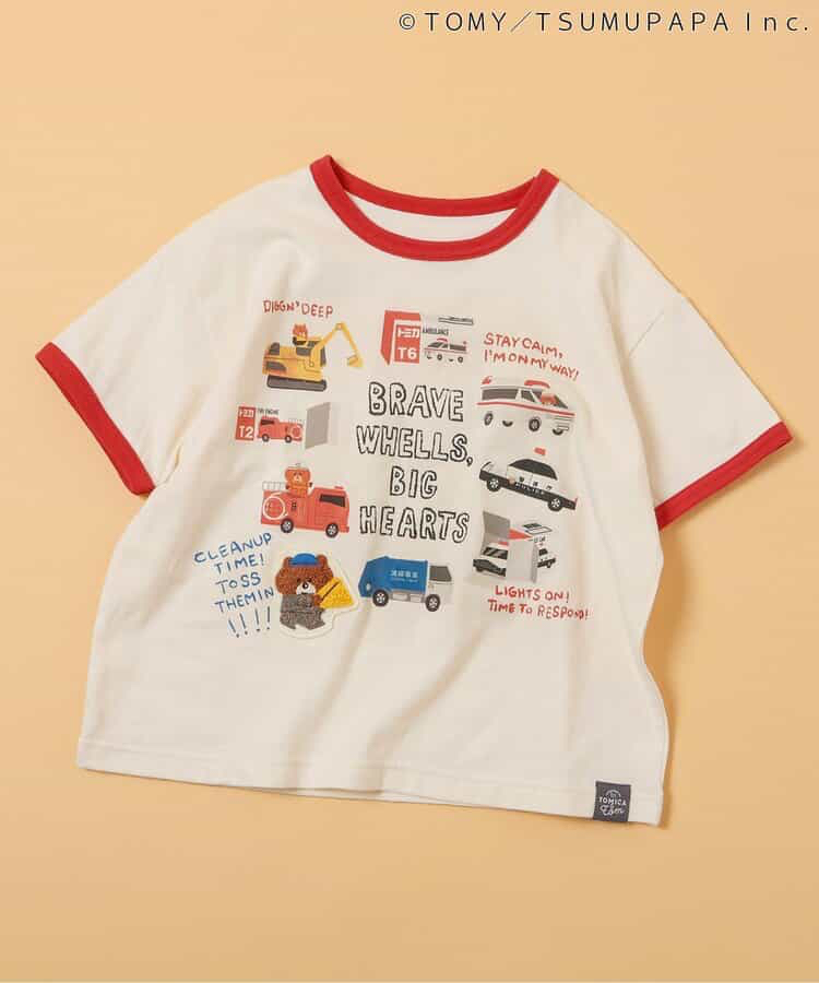 🇯🇵預訂 日本直送🇯🇵Breeze x Tomica系列三色車車字母印花滾邊短袖T恤