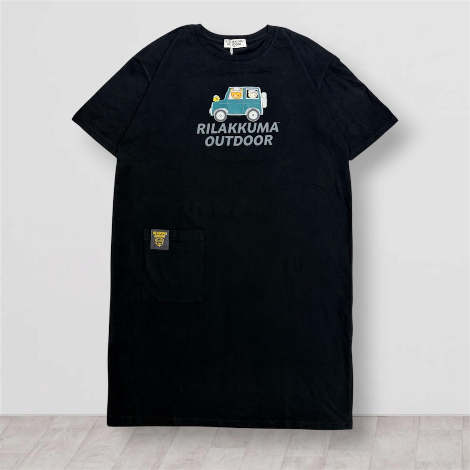 Rilakkuma Outdoor 超寬鬆長版短袖T恤連身裙