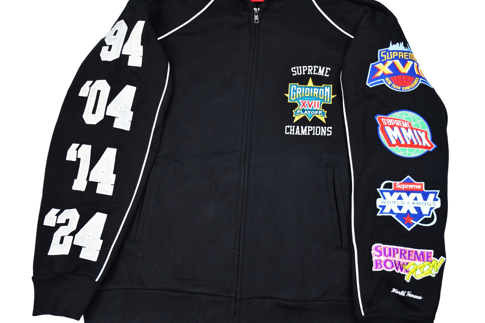 Supreme Playoffs Zip Up Hooded Sweatshirt