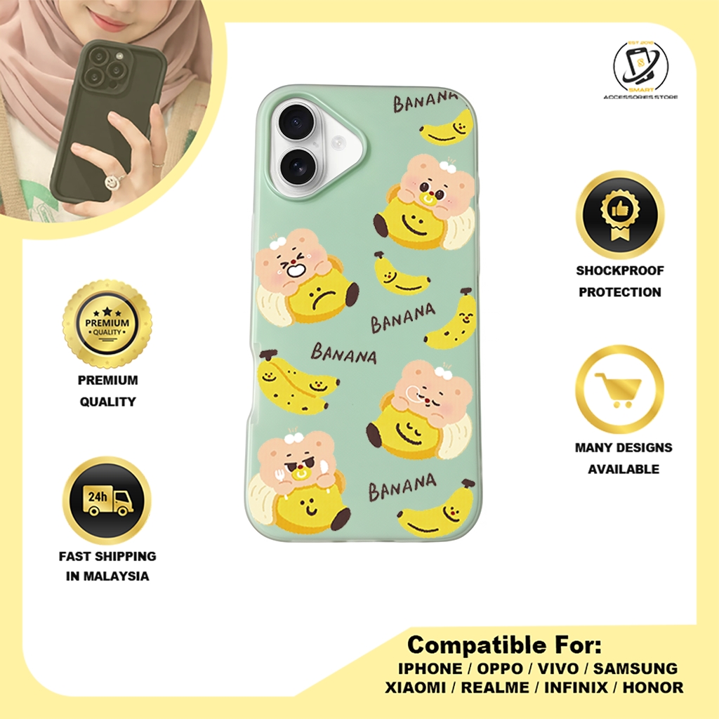 JELLY CASE PHONE FOR IPHONE - DESIGN BANANA A