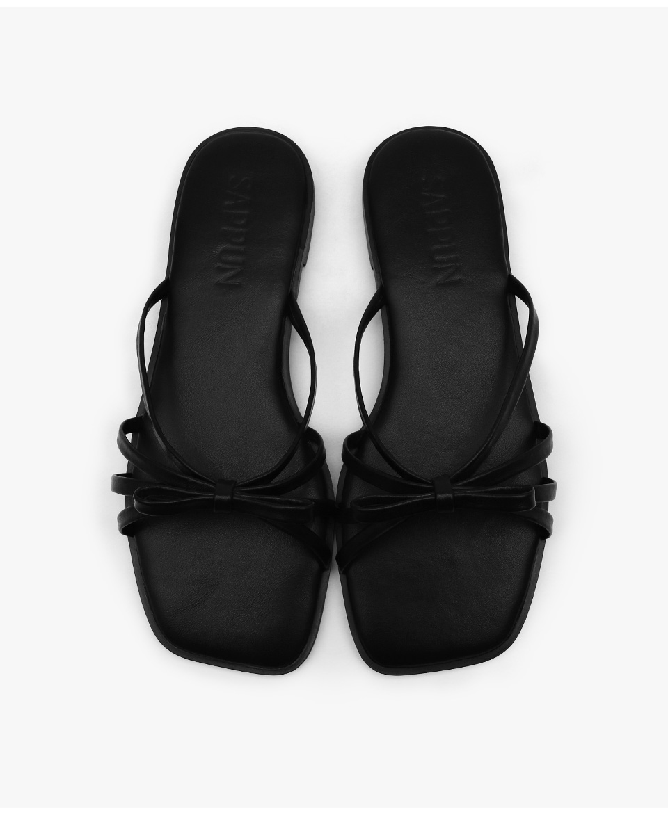 [代購] Sappun Raperin Ribbon Slippers (1cm)