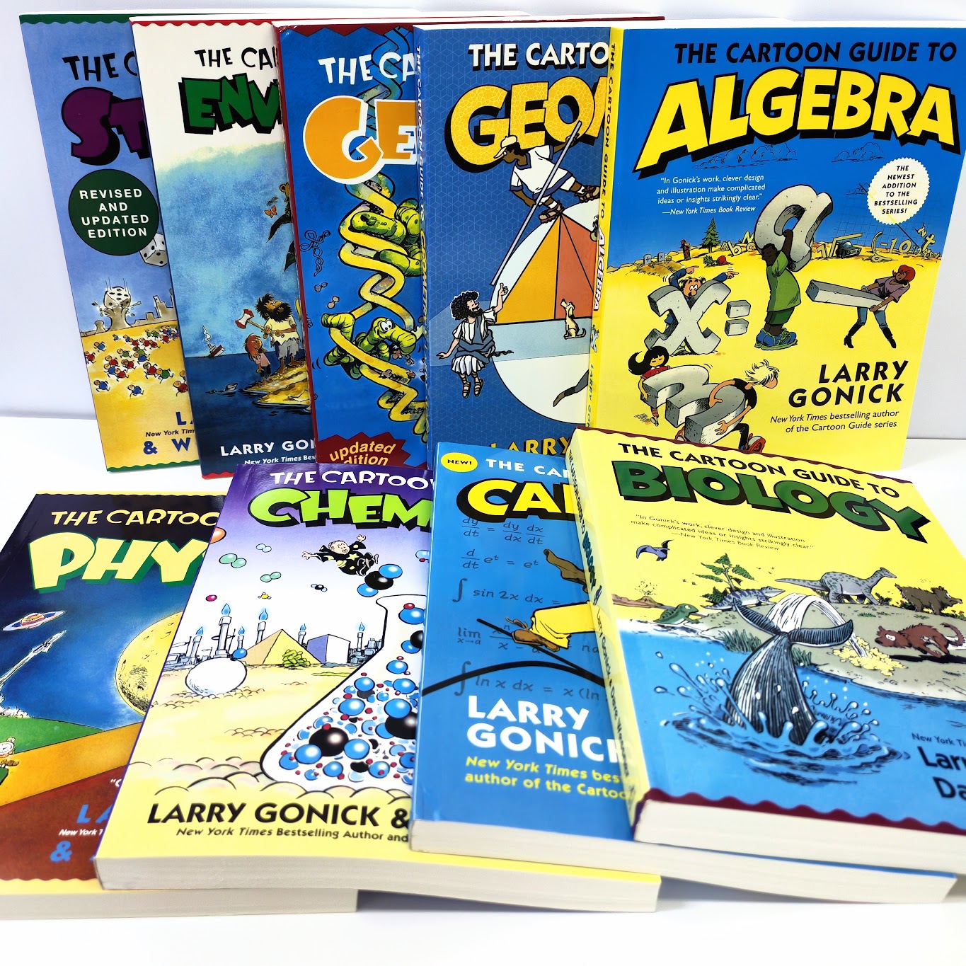 The Cartoon Guide Series 9 books   | Paperback | 爆笑科學漫畫系列 |英文原版英語科普讀物9冊  | B136  