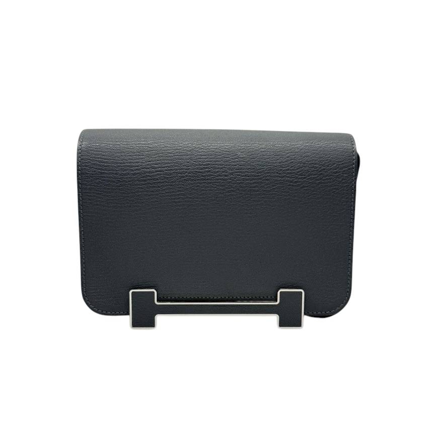 Pre-Owned HERMES Geta / Stamp W 霧霾灰 / Product Code: 071202