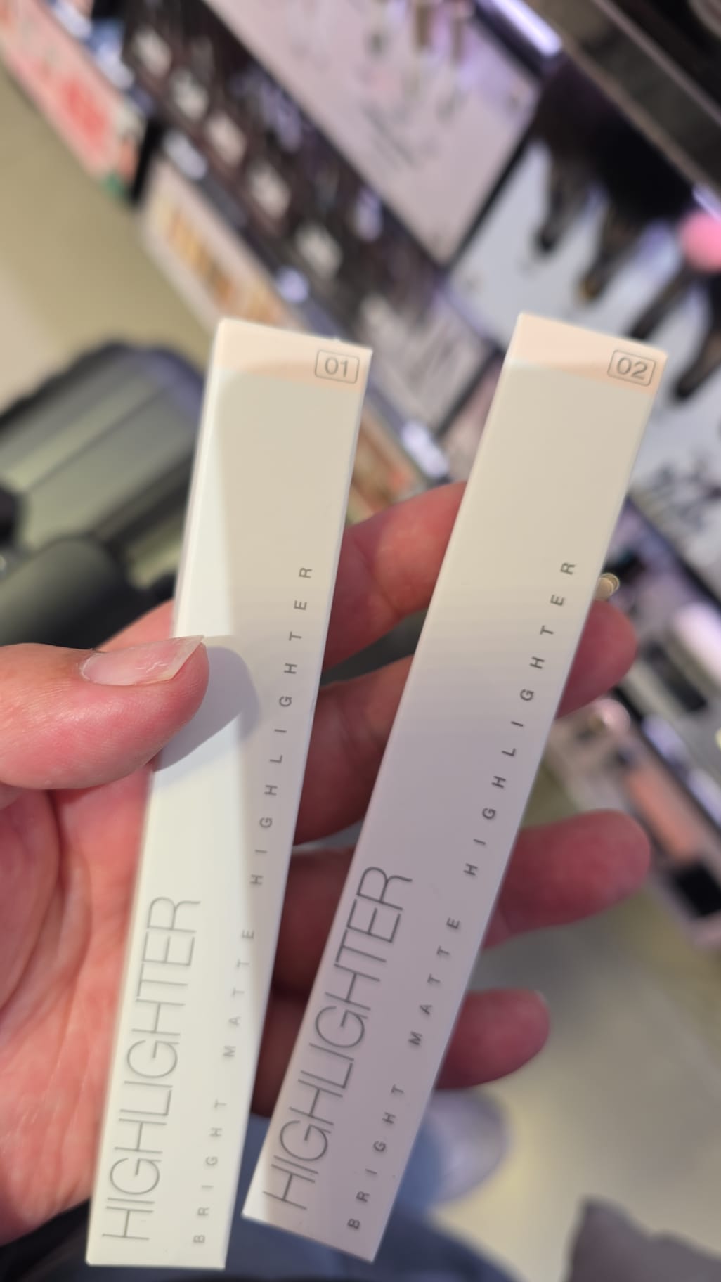 bright matte highlighter 2色