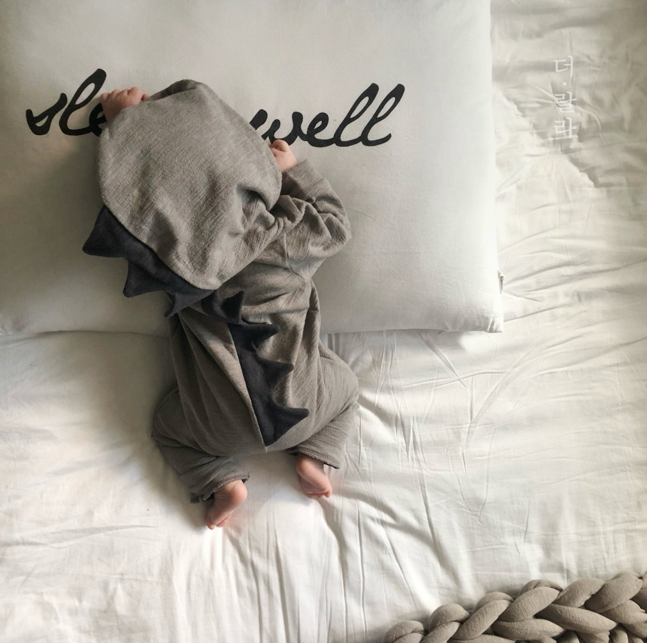 🌸預訂 韓國直送🌸🇰🇷THELALA兩色恐龍造型連帽拉鍊長袖連身服