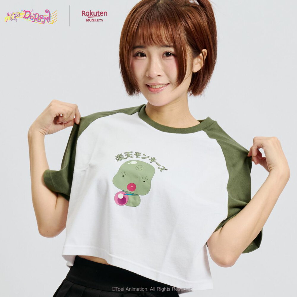 《Pre-Order》短版T｜小魔女DoReMi X 台灣樂天桃猿商品 (26D27-P)
