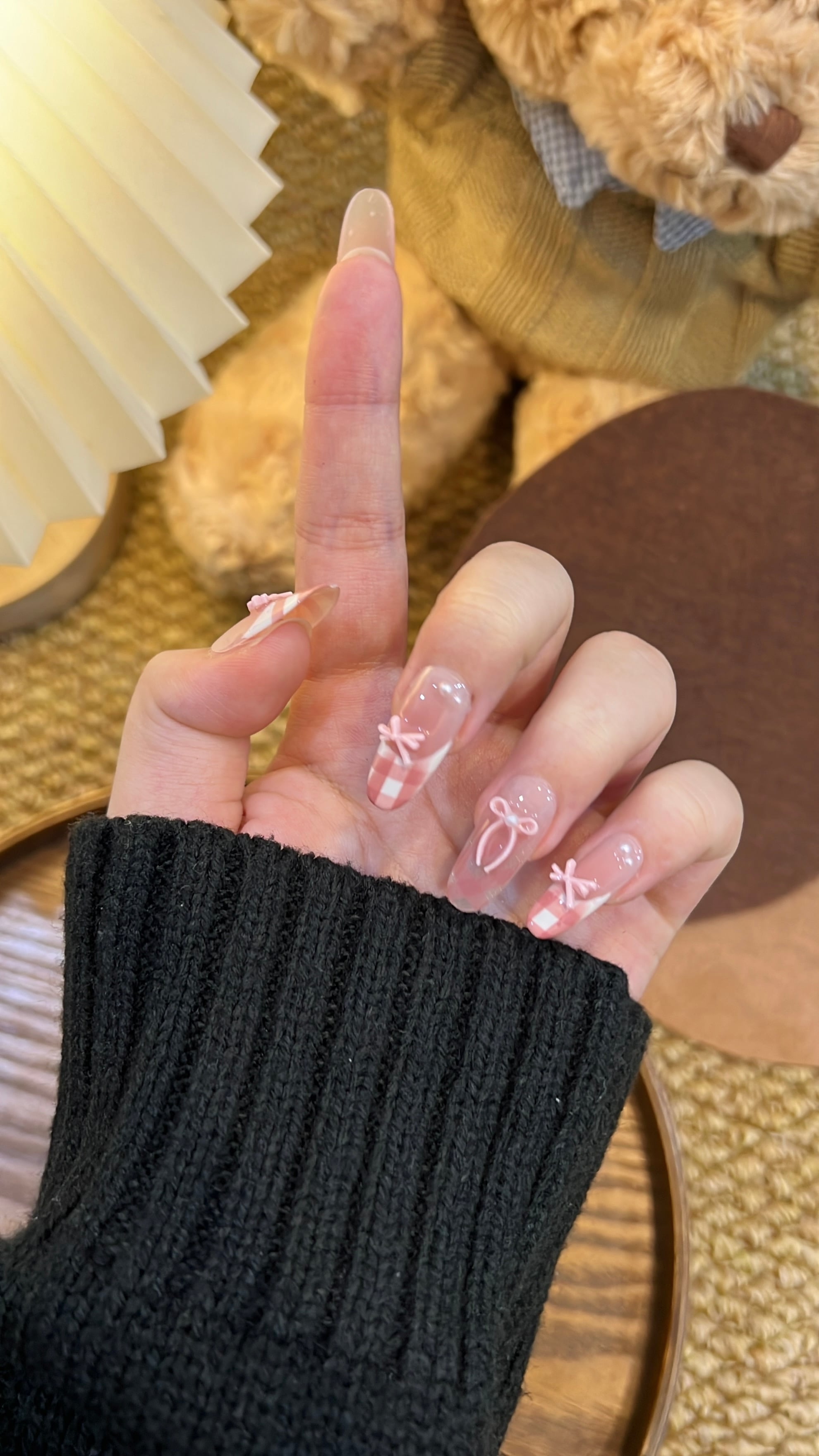 草莓格纹 中椭圆