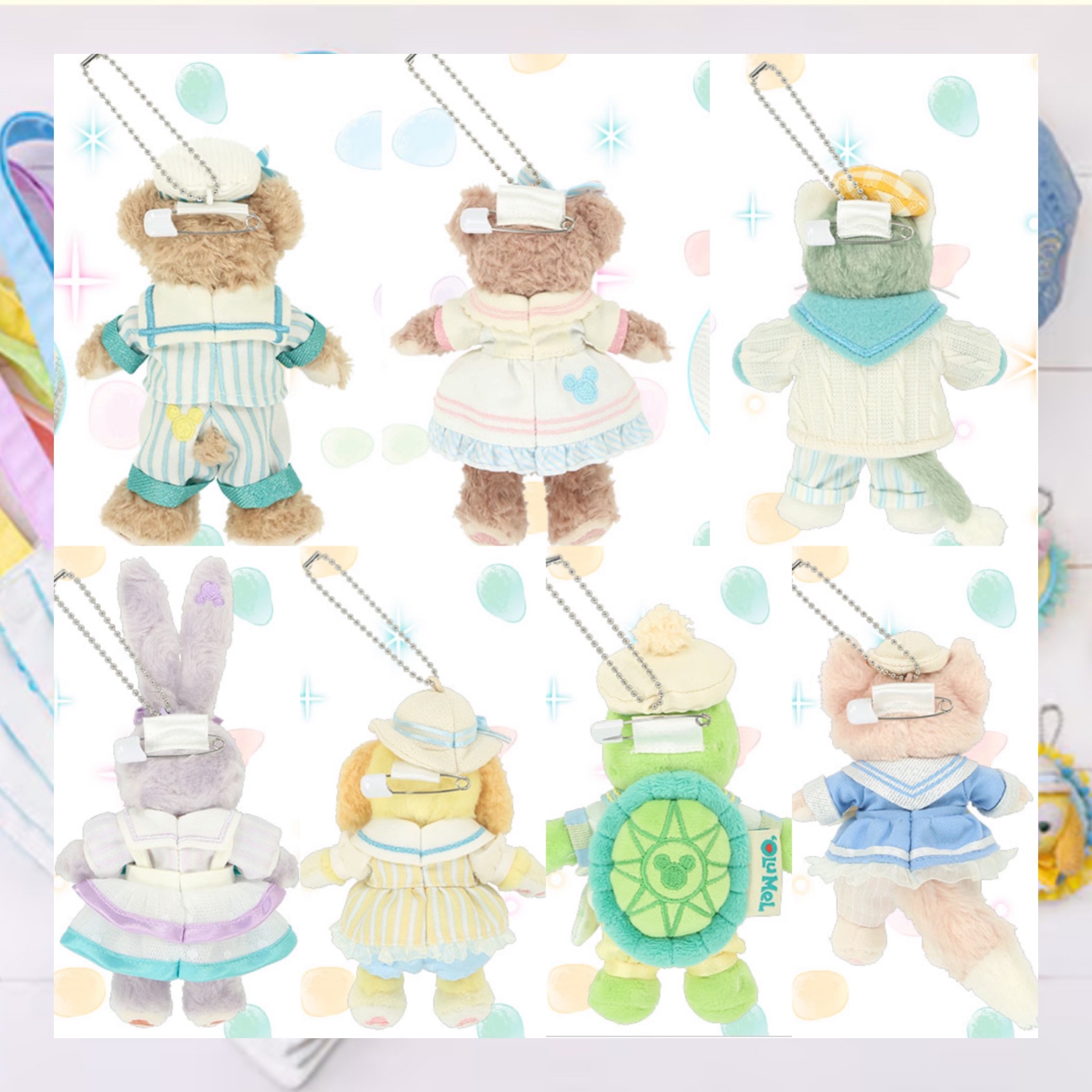 ：日本：東京迪士尼海洋限定 FIND YOUR BEAUTIFUL BLUES! 14/4 日本發賣 公仔吊飾