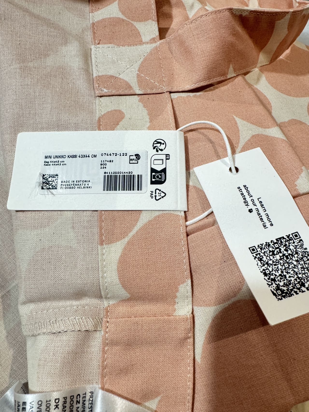 Marimekko Tote Bag粉紅色經典花