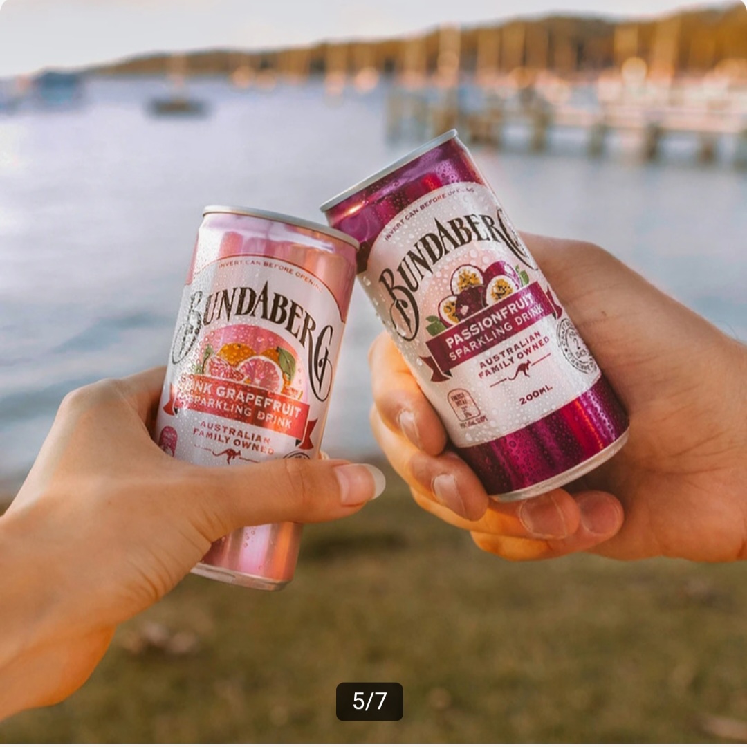 CC Bundaberg 含氣果汁飲料罐裝組合 200ml x 12