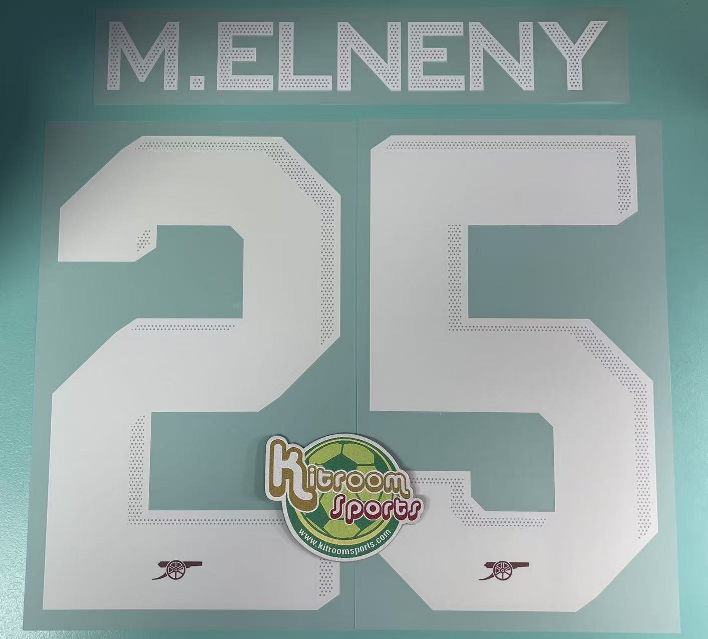 2022-23 Arsenal Home UCL Nameset #25 M.ELNENY