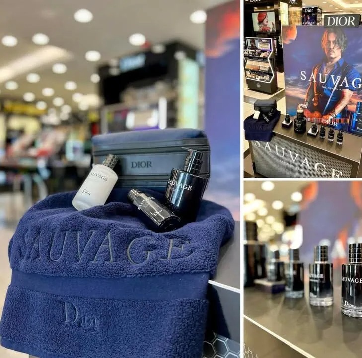 Dior Sauvage 曠野系列深藍浴巾毛巾