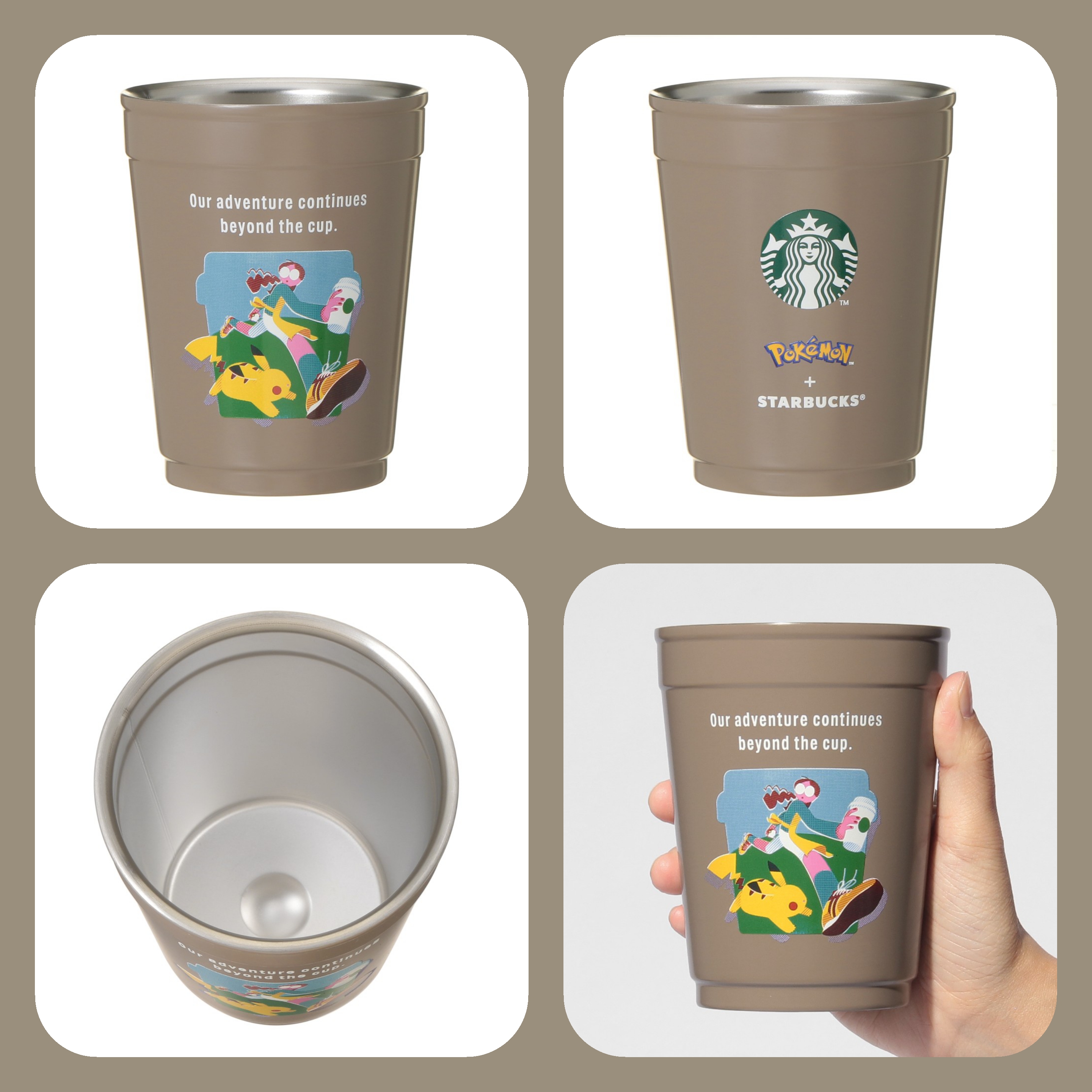 《限量發售》《日本 🇯🇵  POKÉMON + STARBUCKS系列》【2way 不鏽鋼杯/杯套 355ml  共2款】