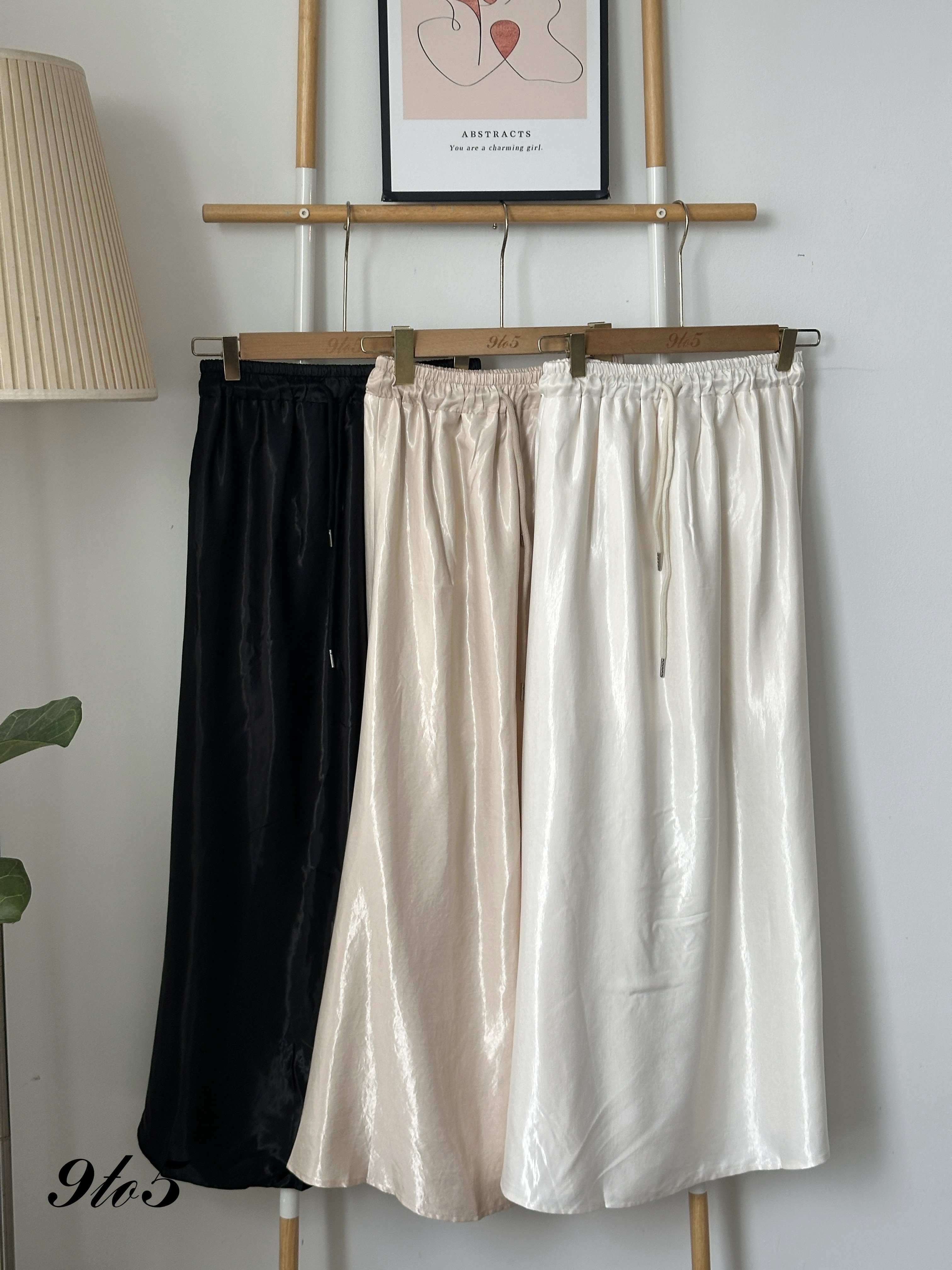 S1830 Long Satin Skirt - 3 Colors 