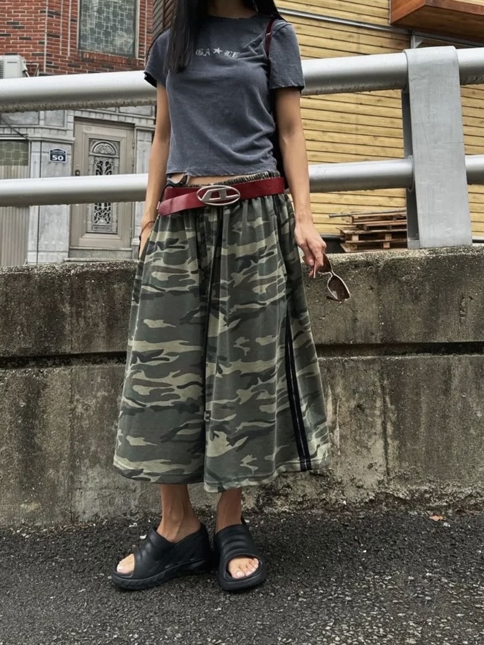Gothic Star Distressed Crop Top