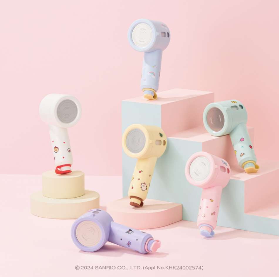 韓國 Bareunsoo X Sanrio 乘聯 旅行用 迷你過濾 花灑頭 ｜Travel Mini Filter Shower Head