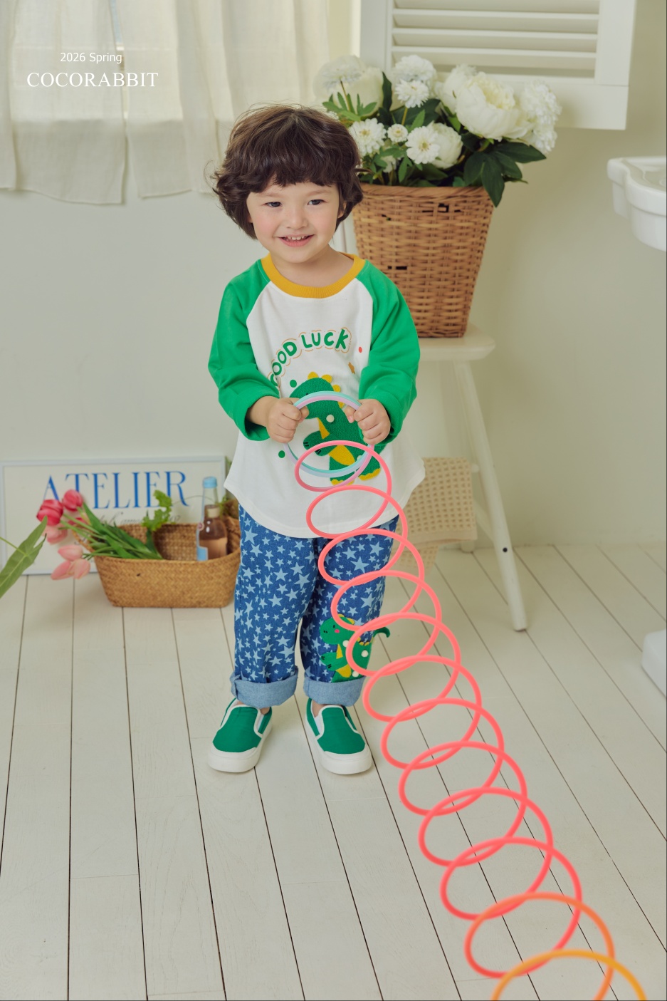 恐龍 Top / 恐龍星星長褲