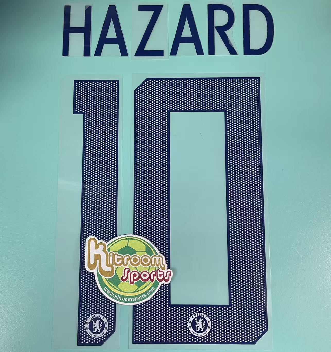 2017-18 Chelsea Away UCL Nameset #10 HAZARD