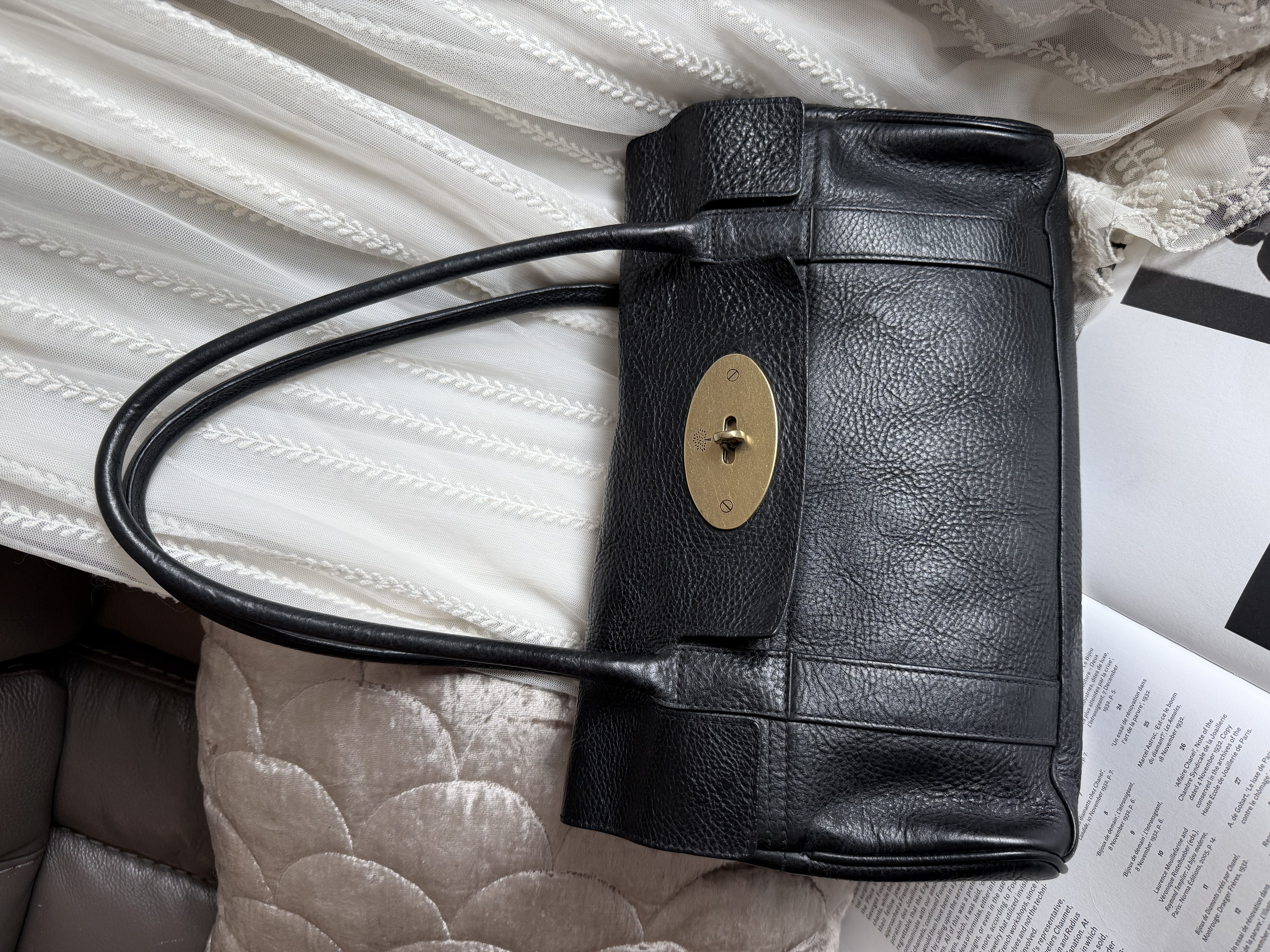 Mulberry black bayswater bag