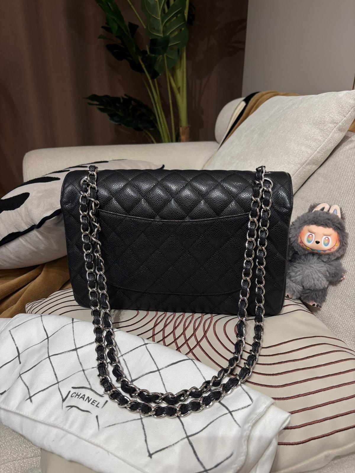 Chanel classic flap 30cm,jumbo,A58600 cf30 100%Authentic ,98%new ✅16card ✅塵袋✅box