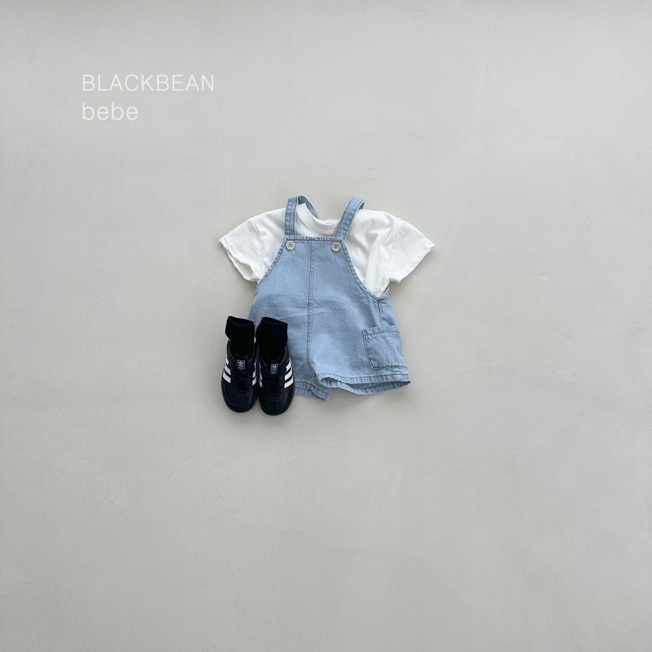 🇰🇷Blackbean&bebe 背帶褲+tee