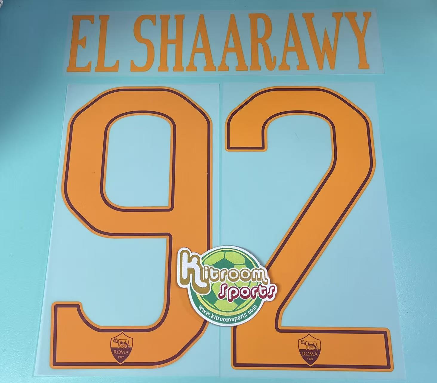 2016-17 Roma Home Nameset #92 EL SHAARAWY