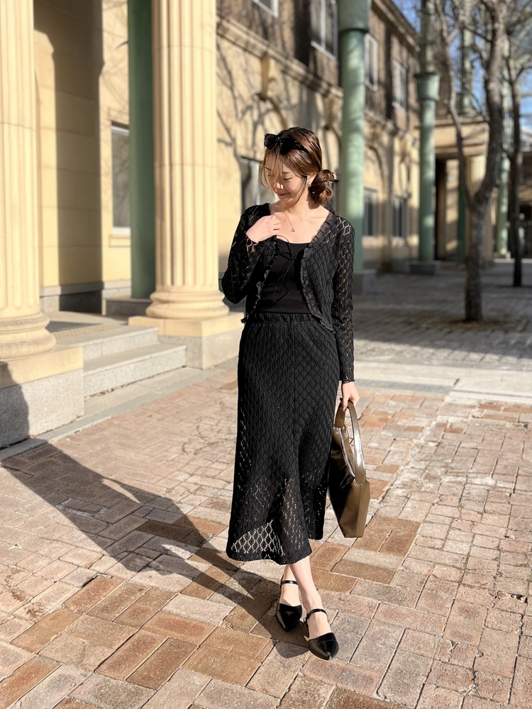 The Lacie Cardigan Set (Black)