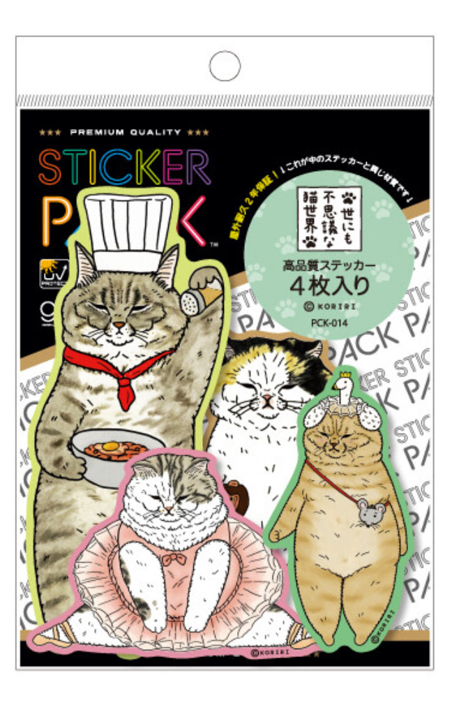貓世界貼紙 pck-014