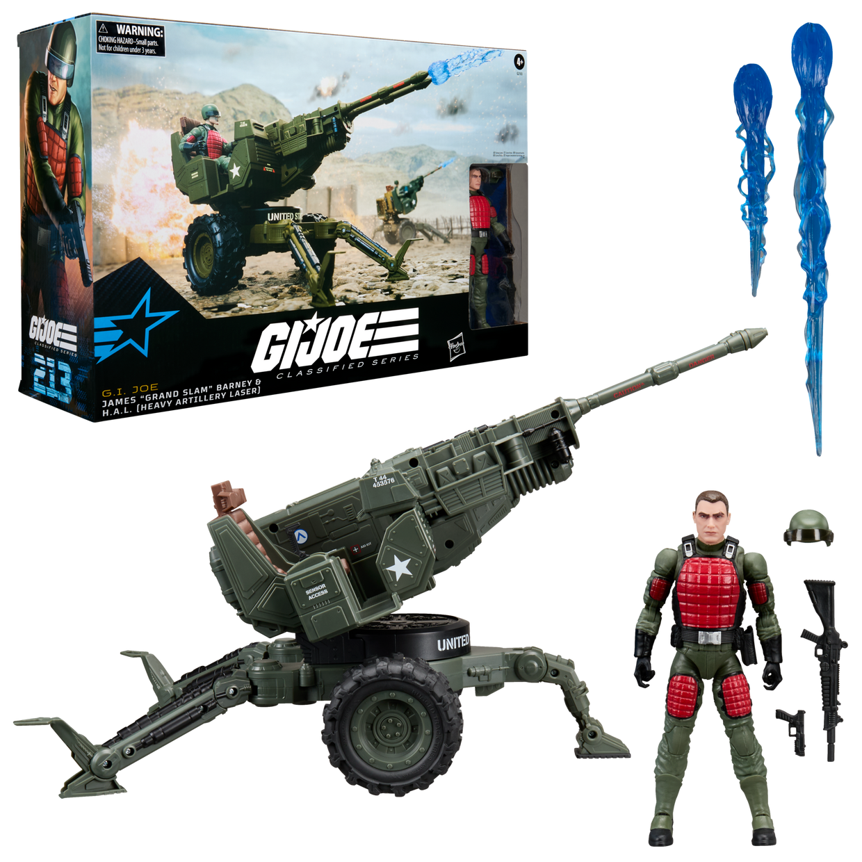 預訂商品 G.I. Joe CS # 213 James "Grand Slam" Barney & H.A.L. (Heavy Artillery Laser)