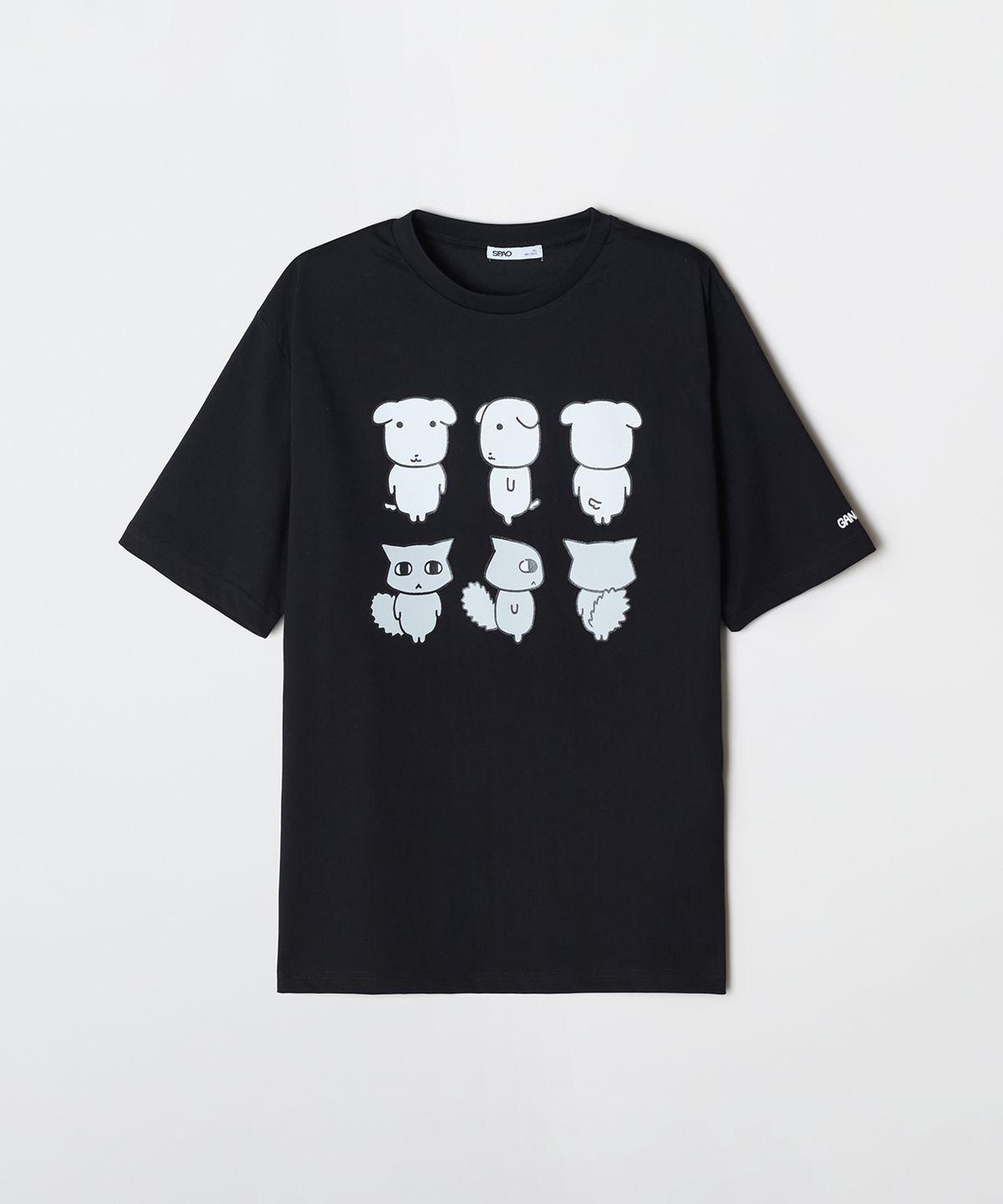 🇰🇷訂購｜SPAO X Ganadi｜short-sleeved T-shirt (GRAPHIC BLACK)