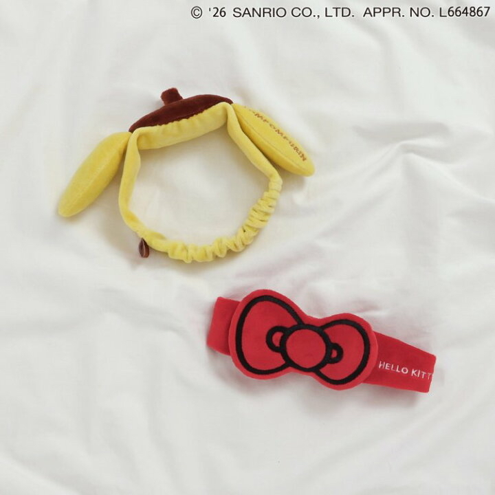 🇯🇵預訂 日本直送🇯🇵Apres les cours x Sanrio系列兩色人物造型天鵝絨髮帶