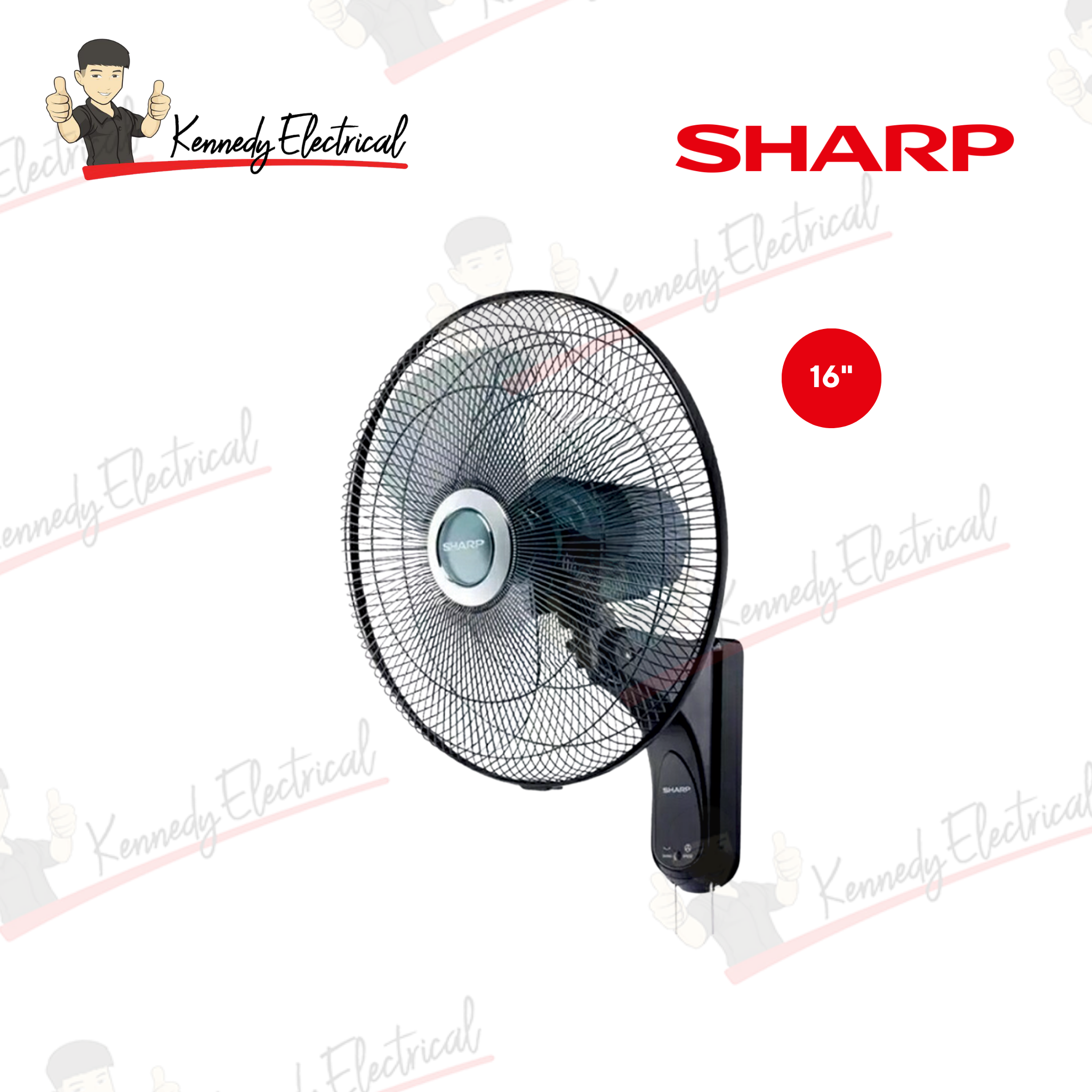 Sharp 16" Wall Fan (PJW169GY)