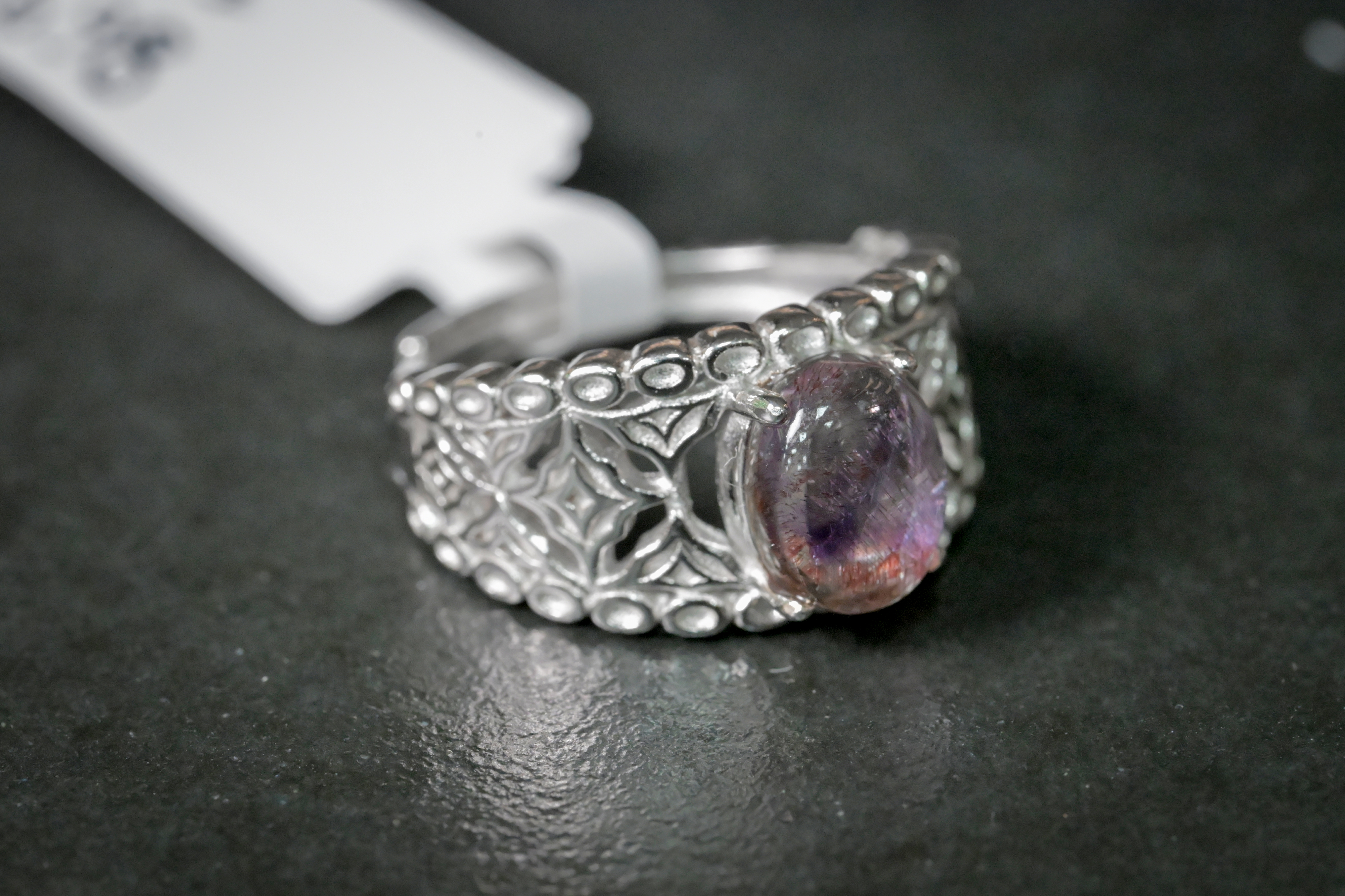 超七水晶純銀戒指 #009｜日信水晶 身心工房｜Super Seven Crystal Sterling Silver Ring #009