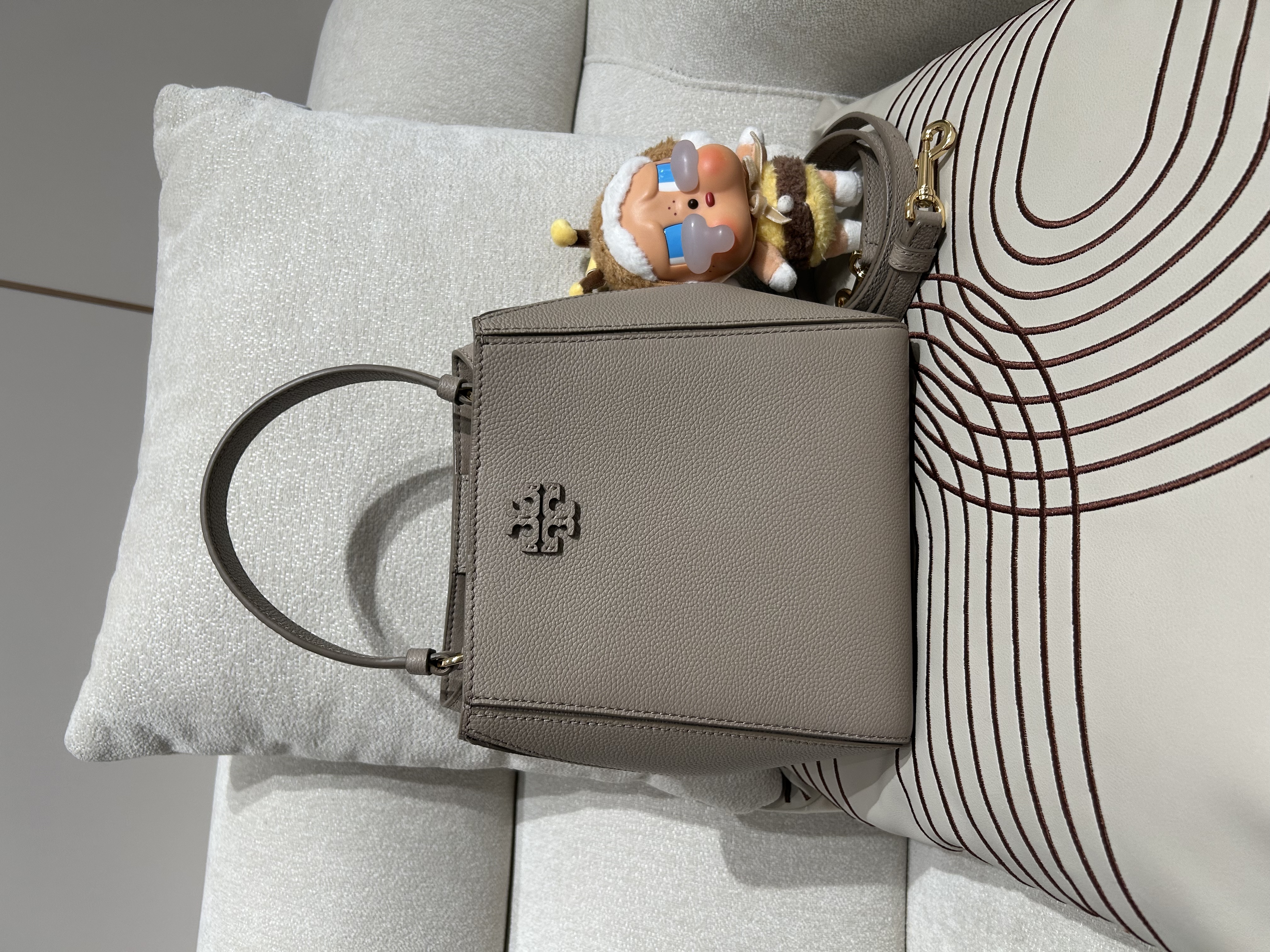 未使用品 Tory Burch MCGRAW 2Way Bucket Bag Calfskin 100%Authentic, Unused ✅收據✅Dust bag