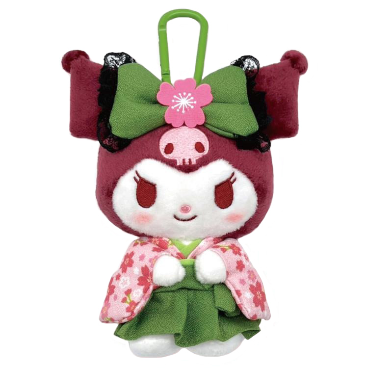 現貨｜Sanrio Kuromi 抹茶和服 日版 手挽 環保袋 + 毛公仔收納袋 (219893-25)