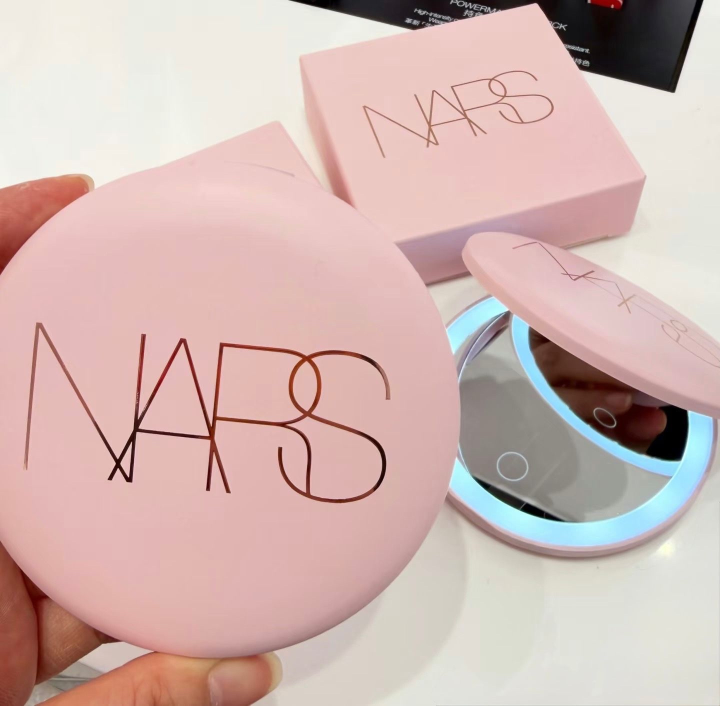 *【NARS LED化妝鏡｜櫻花粉高顏值・補妝神器】*