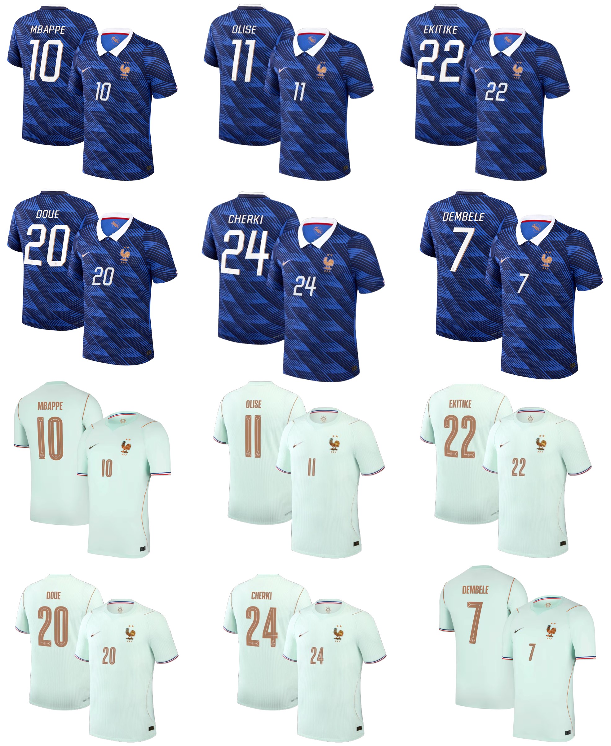 🗽致敬自由女神 Nike France 法國 2026-27 主場球迷版球衣 (可加印字章) IB5300