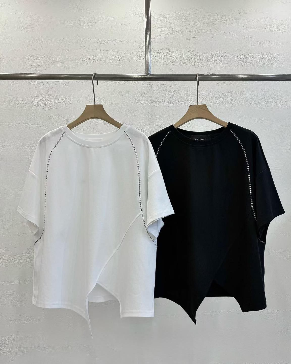 明線不規則剪裁Top